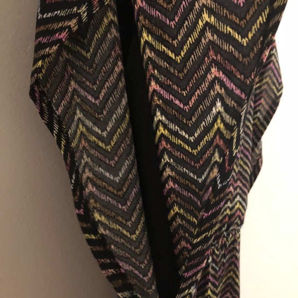L8teR wide top chevron sleeveless mini dress - Picture 5 of 7